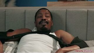 Teen Hot babe Adina jerking stepdad off ends up getting fucked