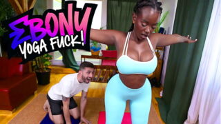 Yoga Pants Ripped for Bbc Hot babe Lexis Big Ass Gets Oiled and Pounded